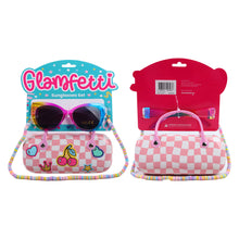 Load image into Gallery viewer, Glamfetti Sunglasses and Carrying Case Set (3 Designs)