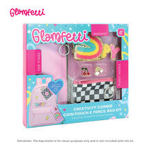 Load image into Gallery viewer, Glamfetti Creativity Corner Coin Pouch & Pencil Bag Kit