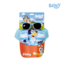 Load image into Gallery viewer, Totsafe Bluey and Bingo Sun Fun Cap and Sunglasses Set