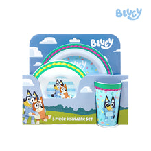 Load image into Gallery viewer, Totsafe Bluey 3-pc Dishware Set - 2 New Designs