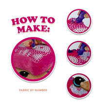 Load image into Gallery viewer, Dream Kids Fabric by Number Pillow Crafting Kit (3 Designs)