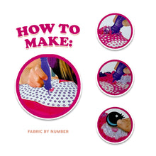 Load image into Gallery viewer, Dream Kids Fabric by Number Pillow Crafting Kit (3 Designs)