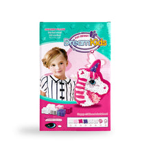 Load image into Gallery viewer, Dream Kids Fabric by Number Pillow Crafting Kit (3 Designs)