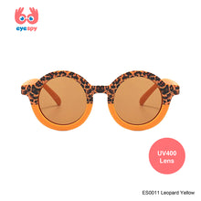 Load image into Gallery viewer, EyeSpy Leopard Round Sunglasses for Kids – Animal Print UV Shades