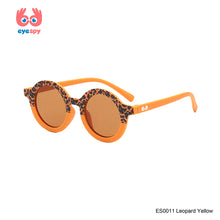 Load image into Gallery viewer, EyeSpy Leopard Round Sunglasses for Kids – Animal Print UV Shades