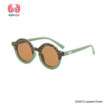 Load image into Gallery viewer, EyeSpy Leopard Round Sunglasses for Kids – Animal Print UV Shades