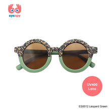 Load image into Gallery viewer, EyeSpy Leopard Round Sunglasses for Kids – Animal Print UV Shades