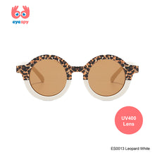 Load image into Gallery viewer, EyeSpy Leopard Round Sunglasses for Kids – Animal Print UV Shades