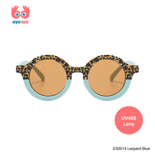 Load image into Gallery viewer, EyeSpy Leopard Round Sunglasses for Kids – Animal Print UV Shades