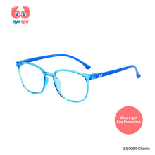 Load image into Gallery viewer, EyeSpy Charlie Bluelight Glasses for Kids – Bold Solid Color Screen Glasses