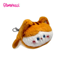 Load image into Gallery viewer, Glamfetti Reversible Animal Plushie Bag Charm Keychain