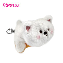 Load image into Gallery viewer, Glamfetti Reversible Animal Plushie Bag Charm Keychain