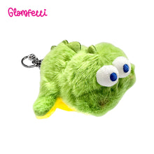 Load image into Gallery viewer, Glamfetti Reversible Animal Plushie Bag Charm Keychain