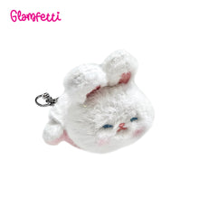 Load image into Gallery viewer, Glamfetti Reversible Animal Plushie Bag Charm Keychain