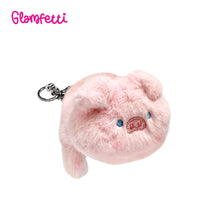 Load image into Gallery viewer, Glamfetti Reversible Animal Plushie Bag Charm Keychain