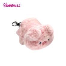 Load image into Gallery viewer, Glamfetti Reversible Animal Plushie Bag Charm Keychain