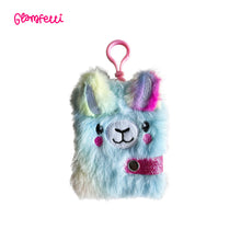 Load image into Gallery viewer, Glamfetti Critter Pals Plush Notebook Keychain (4 Designs)