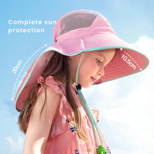 Load image into Gallery viewer, Kocotree Kids Wide Brim Sunshade Hat
