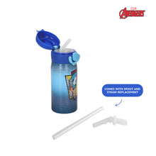 Load image into Gallery viewer, Totsafe Disney Marvel Kids Stainless Steel Insulated Sippy Bottle 354mL (with extra sippy & straw replacement)