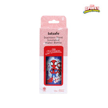 Load image into Gallery viewer, Totsafe Disney Marvel Kids Stainless Steel Insulated Sippy Bottle 354mL (with extra sippy & straw replacement)