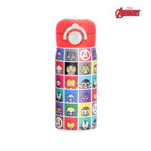 Load image into Gallery viewer, Totsafe Disney Marvel Kids Stainless Steel Insulated Sippy Bottle 354mL (with extra sippy & straw replacement)