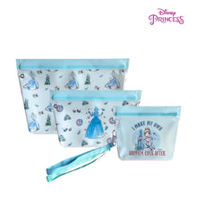 Load image into Gallery viewer, Zippies Lab Disney Princess Dream It 3pc Standup Pouch Set with Detachable Strap
