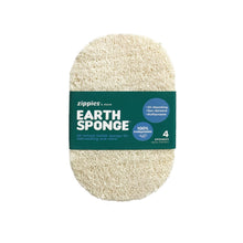 Load image into Gallery viewer, Zippies Earth Sponge Scrubber 4-pack