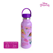 Load image into Gallery viewer, Zippies Lab Disney Princess Stickermania Insulated Water Bottle 483ml (2 types of cap included)