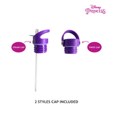 Load image into Gallery viewer, Zippies Lab Disney Princess Stickermania Insulated Water Bottle 483ml (2 types of cap included)