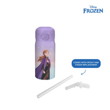 Load image into Gallery viewer, Totsafe Disney Kids Double Wall Stainless Steel Insulated Sippy Bottle 354mL (with extra sippy & straw replacement)