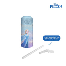 Load image into Gallery viewer, Totsafe Disney Kids Double Wall Stainless Steel Insulated Sippy Bottle 354mL (with extra sippy & straw replacement)