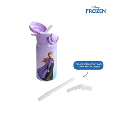 Load image into Gallery viewer, Totsafe Disney Kids Double Wall Stainless Steel Insulated Sippy Bottle 354mL (with extra sippy & straw replacement)
