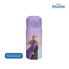 Load image into Gallery viewer, Totsafe Disney Kids Double Wall Stainless Steel Insulated Sippy Bottle 354mL (with extra sippy & straw replacement)
