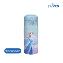 Load image into Gallery viewer, Totsafe Disney Kids Double Wall Stainless Steel Insulated Sippy Bottle 354mL (with extra sippy & straw replacement)
