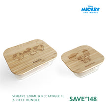 Load image into Gallery viewer, Zippies Lab Mickey & Friends Hello Green World High Borosilicate Glass Containers