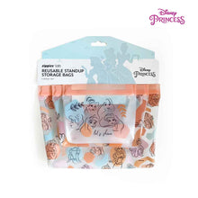 Load image into Gallery viewer, Zippies Lab Disney Princess Pastel Confetti Standup Storage Bag 3-pc Set
