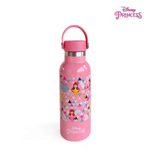 Load image into Gallery viewer, Zippies Lab Disney Princess Geo Insulated Water Bottle 483ml (2 types of cap included)