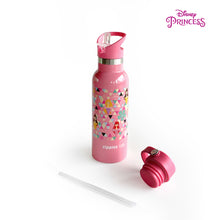 Load image into Gallery viewer, Zippies Lab Disney Princess Geo Insulated Water Bottle 483ml (2 types of cap included)