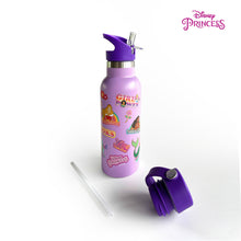 Load image into Gallery viewer, Zippies Lab Disney Princess Stickermania Insulated Water Bottle 483ml (2 types of cap included)