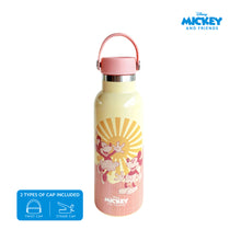 Load image into Gallery viewer, Zippies Lab Disney Mickey and Friends Super Glow Insulated Water Bottle 483ml (2 types of cap included)