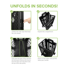 Load image into Gallery viewer, Clever Spaces Foldable Utility Cart - Tall