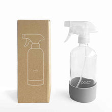 Load image into Gallery viewer, Podz Cleaning Glass Spray Bottle with Silicone Protector (500mL)