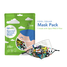 Load image into Gallery viewer, Totsafe Essential Lifestyle Mask Set (1 Mask + 3 pcs PM2.5 Filter)