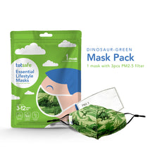 Load image into Gallery viewer, Totsafe Essential Lifestyle Mask Set (1 Mask + 3 pcs PM2.5 Filter)