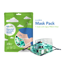 Load image into Gallery viewer, Totsafe Essential Lifestyle Mask Set (1 Mask + 3 pcs PM2.5 Filter)