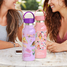 Load image into Gallery viewer, Zippies Lab Disney Princess Geo Insulated Water Bottle 483ml (2 types of cap included)