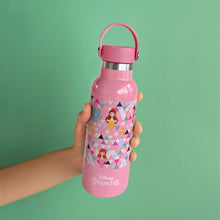 Load image into Gallery viewer, Zippies Lab Disney Princess Geo Insulated Water Bottle 483ml (2 types of cap included)