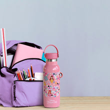 Load image into Gallery viewer, Zippies Lab Disney Princess Geo Insulated Water Bottle 483ml (2 types of cap included)