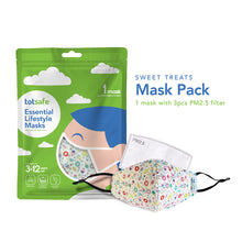 Load image into Gallery viewer, Totsafe Essential Lifestyle Mask Set (1 Mask + 3 pcs PM2.5 Filter)