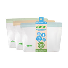Load image into Gallery viewer, Zippies Reusable Standup Storage Bags - Linen Dreams Series